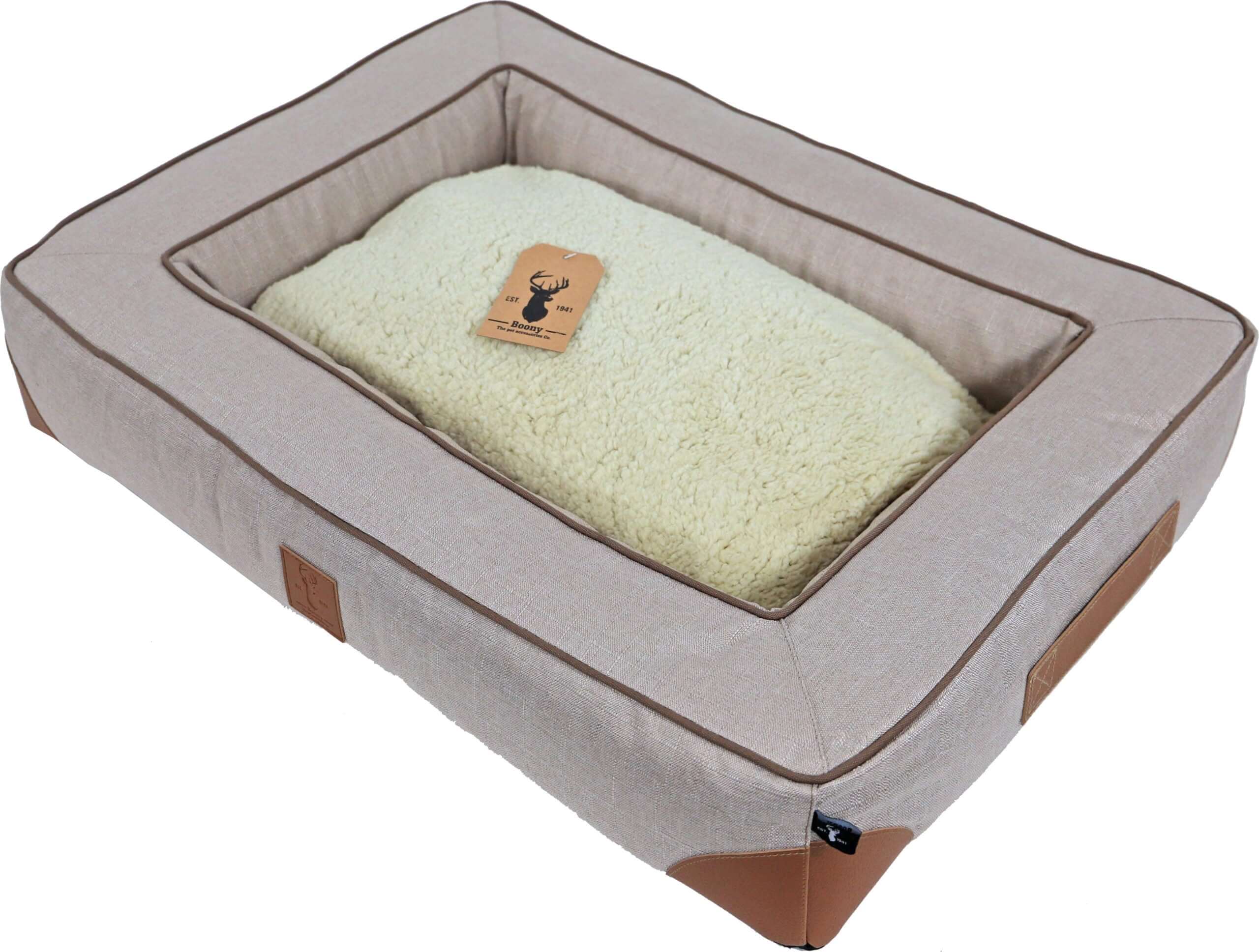 AnimalstoreXL Boony Est1941 Squaresofa Highland Sand 70x50cm