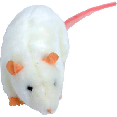 Boony Ratten Plüsch Liegend Weiß - Braun 22cm