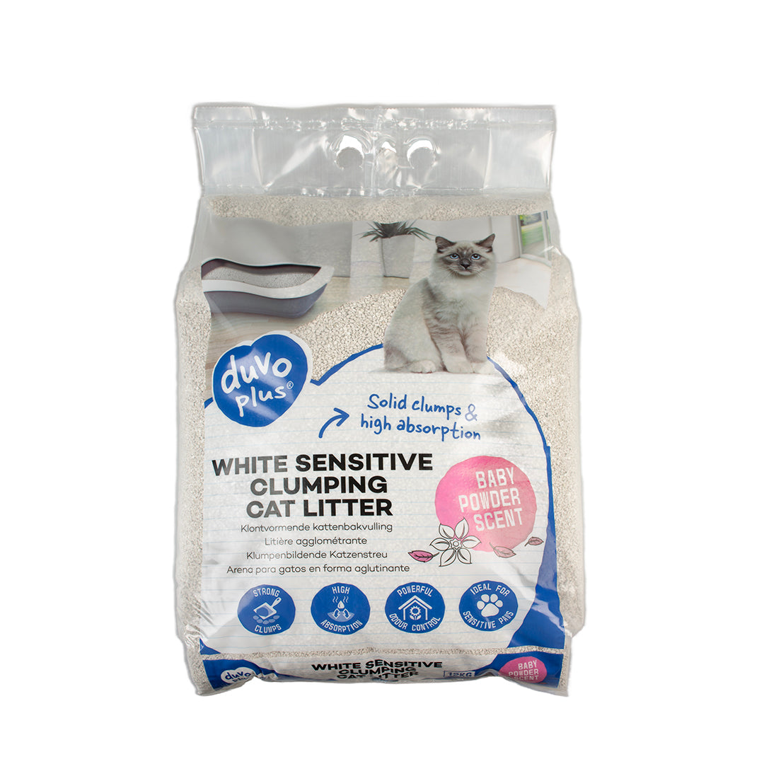 AnimalstoreXL Duvoplus Kattenbakvulling Sensitive Babypoeder 12kg