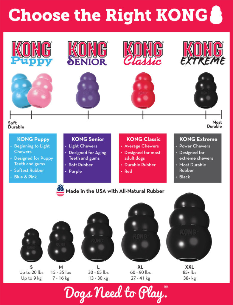 AnimalstoreXL Kong Extreme Rubber Zwart Small