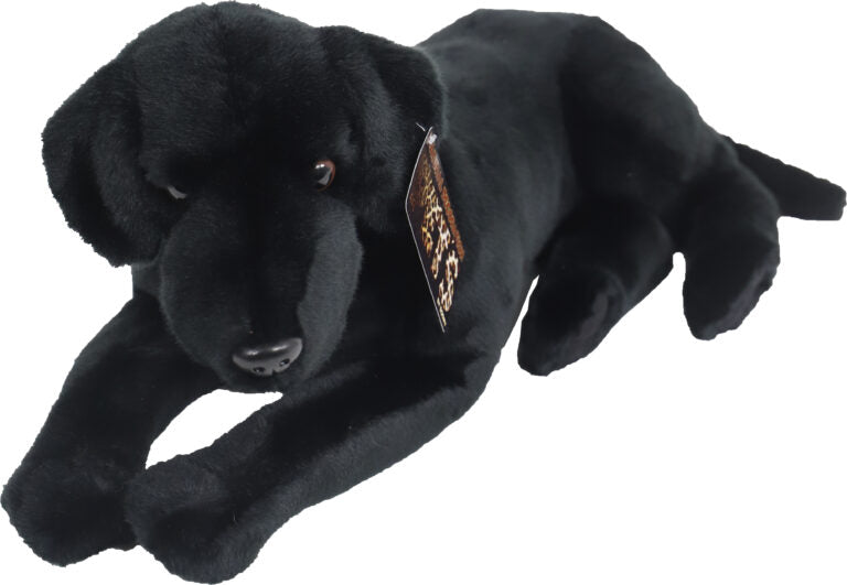 AnimalstoreXL Labrador Pluche Liggend Zwart 53cm